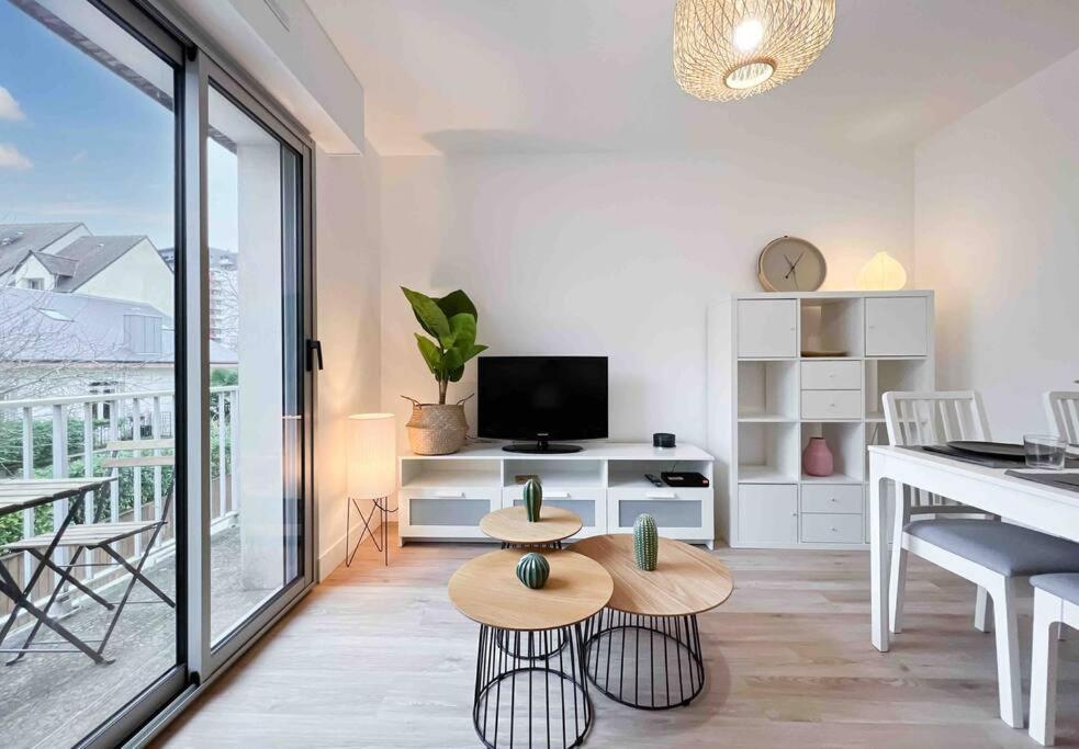 L'Escapade - Centre Ville - Parking - Balcon 렌 외부 사진
